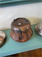 Copper Bird Pot