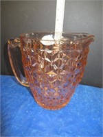 DEPRESSION GLASS WATER PITCHER