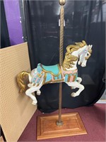 CAROUSEL HORSE ON POLE