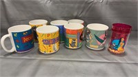 Pocahontas Mugs (7) and cup (1)
