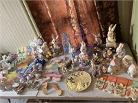 Lots of Easter figures and decorations