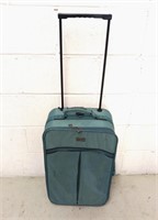 Rolling suitcase Verdi green smooth wheels