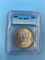 1886 Morgan silver dollar MS66 by ICG