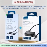 SET OF 2(MEMORY CARD READER+ USB 2.0 A TO B CABLE)