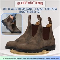 OIL & ACID RESISTANT CLASSIC CHELSEA BOOTS(SIZE:42