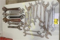 7 CRESCENT WRENCHES, 12 WRENCHES