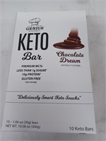 Genius Gourmet keto bars chocolate dream 10ct.
