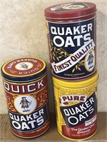 Quaker Oats tins