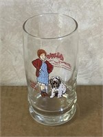 1982 Annie and sandy drinking glass