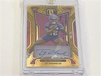 2022 Ty Chandler Rookie AUTO Gold Standard