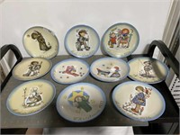 10 assorted Hummel collector plates