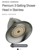 3 Setting Showerhead-Stainless RP34355SS