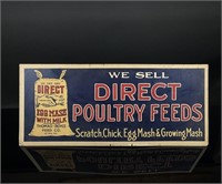 Direct Poultry Feeds Attica NY Cardstock Sign