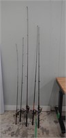 Fishing rod and reels lot