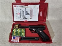 Ruger MKII .22 LR w/ case, ammo &