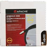 (3) Apache 36” Hydraulic Hoses, 3/8 Male Threaded