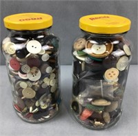 2 jars of buttons