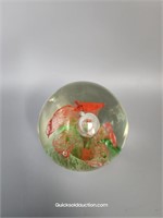 Lily Art Glass Paperweight