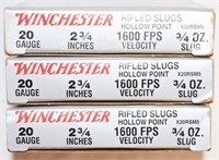 14 WINCHESTER 20GA RIFLED SLUGS