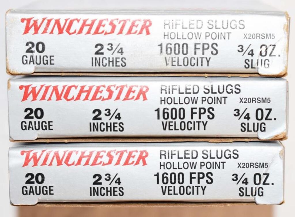 14 WINCHESTER 20GA RIFLED SLUGS