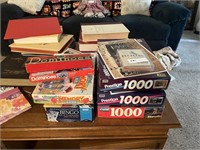 LOT OF BOARD GAMES AND PUZZLES