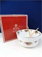 Royal Albert Fine China Salad Bowl w/ Servers