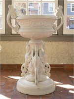 Cast Iron Garden (Swans) Urn