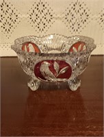 Hofbauer Trinket Dish Byrdes Crystal Dish