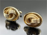 Pair of vintage gold tone cufflinks