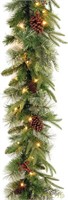 National Tree Company Pre-Lit 'Feel Real' Garland,