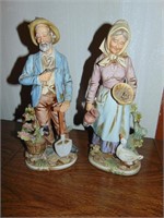 (2) Country Type Decorator Figurines