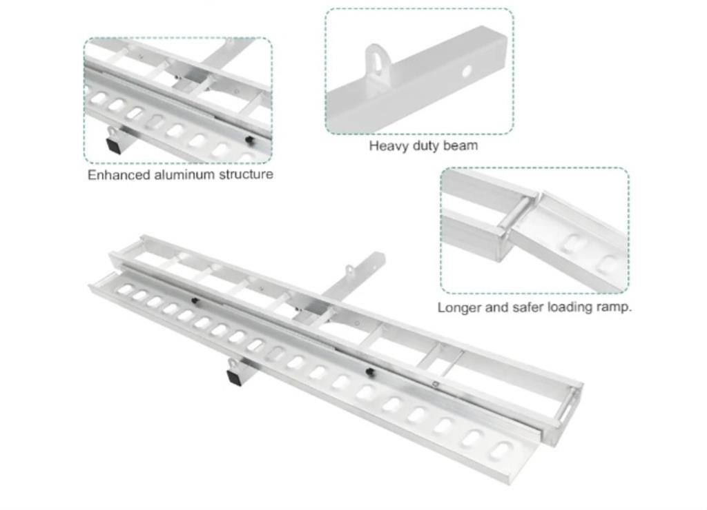 Motorcycle Hitch Carrier 500LBS, Lightweight