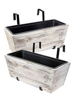 Grapevine 129232PKWHMO Recycled Wood Deck Planter