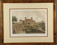 Cicéri & Benoist. La Villa Medici. 1870.