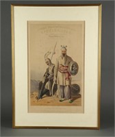 Group of 5 British Colonial Indian Regalia Prints
