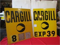 2 MANSONITE CARGILL SIGNS