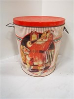 Vintage Santa Claus Tin Container