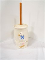 Vintage Ceramic Geese Butter Churn Country Style
