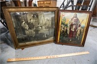 (2) Antique Framed Prints