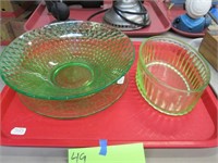 3 Pieces of Uranium Glass.