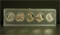 Silver Proof Quarter Set 1960 to 1964