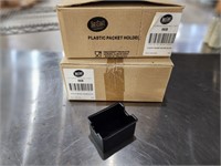 X 44 New Plastic Packet Holder Black
