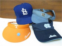 4 Team Official Hats & Sunvisors - 1 is a TN