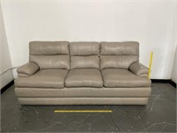 La-Z-Boy Gray Smoke Leather Sofa