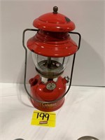 1958 RED PORCELAIN COLEMAN LANTERN