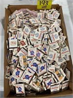 BOX OF BEER MATCHBOOK COVERS - STAG, OLY, PBR,