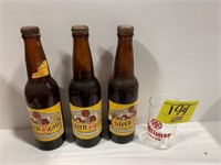 (3) ANTIQUE STERN BRAU BEER BOTTLES, OLTIMER BEER