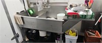 Double stainless steel sink with side splash you