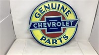 Genuine Chevrolet Parts Tin Sign, 19"
