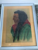 A. Chatsis, signed art, framed & glazed